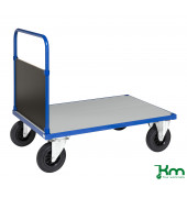 Plattformwagen KM432-3B, Serie 400 Plattformwagen, 800x1200x900mm (BxLxH), bis 500kg belastbar, 2 Bockrollen, 2 Lenkrollen, mit 