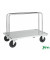 Scheibenwagen verzinkt bis 500 kg 2 Bockrollen 2 Lenkrollen mit Bremse 1250x700x945mm KM439B