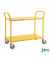 Etagenwagen gelb bis 250 kg 4 Lenkrollen 1080x480x940mm KM5105