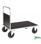 Plattformwagen KM532-3B, Serie 500 Plattformwagen, 800x1200x900mm (BxLxH), bis 500kg belastbar, 2 Bockrollen, 2 Lenkrollen, mit 
