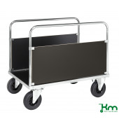 Plattformwagen KM536-3B, Serie 500 Plattformwagen, 800x1200x900mm (BxLxH), bis 500kg belastbar, 2 Bockrollen, 2 Lenkrollen, mit 