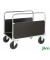 Plattformwagen Serie 500 KM536-3B, 800x1200mm (BxL gesamt), bis 500kg belastbar, 2 Bockrollen, 2 Lenkrollen, mit Bremse, silber
