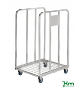 Rollcontainer KM53631002, Rollcontainer 2 Seiten, 630x530x1000mm (BxLxH), bis 150kg belastbar, 4 Lenkrollen, 2 davon mit Bremse,
