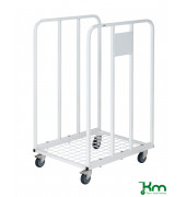 Rollcontainer KM53631002W, Rollcontainer 2 Seiten, 630x530x1000mm (BxLxH), bis 150kg belastbar, 4 Lenkrollen, 2 davon mit Bremse