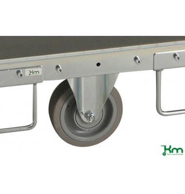 Zubehör - Kommissionierwagen grau bis  kg 2 Bockrollen xxmm KM600-MHB