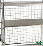 Zubehör KM600-R17, Modul 600 Rückwandgitter, 10x1285x650mm (BxLxH), verzinkt