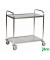 Edelstahlwagen rostfrei bis 100 kg 4 Lenkrollen 2 davon mit Bremse 910x590x940mm KM60354