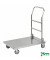Edelstahlwagen rostfrei bis 100 kg 4 Lenkrollen 2 davon mit Bremse 880x500x940mm KM60360