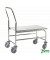 Edelstahlwagen rostfrei bis 100 kg 4 Lenkrollen 2 davon mit Bremse 880x500x965mm KM60363-S