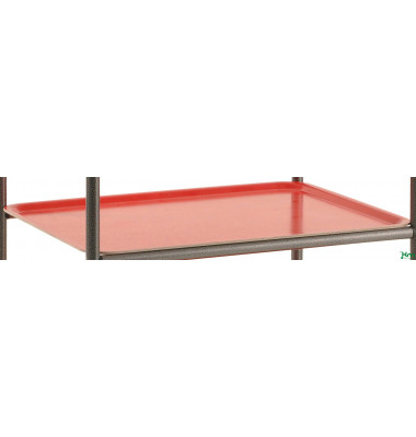 Zubehör - Tablettwagen rot bis  kg  600x450xmm KM60364