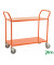 Etagenwagen orange  bis 250 kg 4 Lenkrollen 2 davon mit Bremse 1080x480x940mm KM6105B