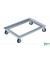 Roll- und Kistenwagen verzinkt bis 100 kg 2 Bockrollen 2 Lenkrollen 616x416x128mm KM672