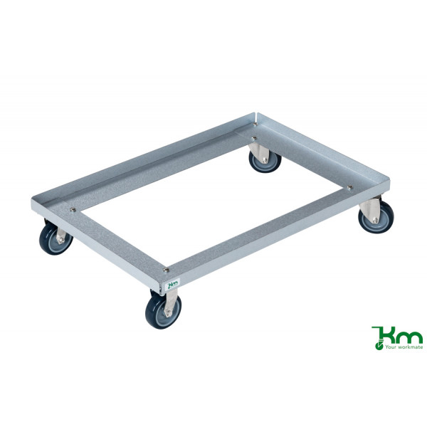 7350074805883 - Roll- und Kistenwagen KM672 Rollwagen 416x616x128mm (BxLxH) bis 100kg belastbar 2 Bockrollen 2 Lenkrollen verzinkt 7350074 7350074805883 - Roll- und Kistenwagen KM672 Rollwagen 416x616x128mm (BxLxH) bis 100kg belastbar 2 Bockrollen 2 Lenkrollen verzinkt 7350074