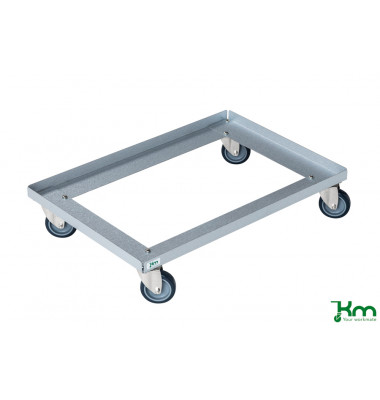 Roll- und Kistenwagen verzinkt bis 100 kg 4 Lenkrollen 616x416x128mm KM672L