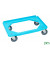 Roll- und Kistenwagen blau bis 200 kg 4 Lenkrollen 615x415x170mm KM682