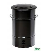 Müllsackständer KM70SF, Abfallbehälter 70 Liter, 415x415x630mm (BxLxH), schwarz