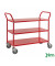 Etagenwagen rot bis 250 kg 4 Lenkrollen 1080x480x940mm KM7106