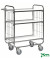Etagenwagen verzinkt bis 250 kg 4 Lenkrollen 2 davon mit Bremse 945x470x1120mm KM8000-3MB