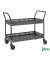 Tischwagen anthrazit grau bis 250 kg 4 Lenkrollen 2 davon mit Bremse 1130x550x940mm KM8200B