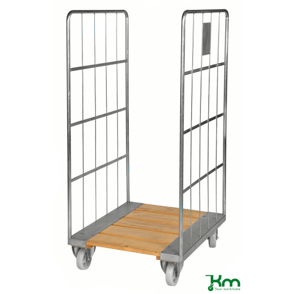 7350050350604 - Rollcontainer KM84 Rollcontainer mit Holzboden 710x800x1600mm (BxLxH) bis 400kg belastbar 2 Bockrollen 2 Lenkrollen verzin 7350050350604 - Rollcontainer KM84 Rollcontainer mit Holzboden 710x800x1600mm (BxLxH) bis 400kg belastbar 2 Bockrollen 2 Lenkrollen verzin