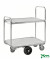 Kommissionierwagen verzinkt bis 300 kg 2 Bockrollen 4 Lenkrollen 1300x630x1100mm KM8500-2L