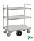 Kommissionierwagen verzinkt bis 300 kg 2 Bockrollen 4 Lenkrollen 1300x630x1100mm KM8500-3L