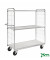 Etagenwagen verzinkt bis 300 kg 2 Bockrollen 2 Lenkrollen 1590x650x1695mm KM9000-3L