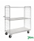 Etagenwagen verzinkt bis 300 kg 2 Bockrollen 2 Lenkrollen 1190x650x1695mm KM9000-3S