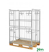 Palettenrahmen & Palettencontainer KM901500, Palettencontainer, 800x1200x1500mm (BxLxH), verzinkt