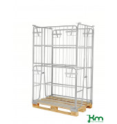 Palettenrahmen & Palettencontainer KM901800, Palettencontainer, 800x1200x1800mm (BxLxH), verzinkt