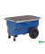 Baustellenwagen blau bis 400 kg 2 Lenk- und 2 Bockrollen  1260x760x720mm KM9199