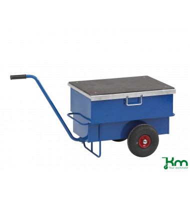 Baustellenwagen blau bis 250 kg Unplattbare Räder 940x620x610mm KM9202PF