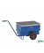 Baustellenwagen KM9202PF, Werkzeugwagen, 620x940x610mm (BxLxH), bis 250kg belastbar, pannensichere R&auml;der, blau
