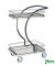 Design Servierwagen grau bis 120 kg 4 Lenkrollen 685x450x1000mm KM96202
