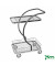 Design Servierwagen grau bis 120 kg 4 Lenkrollen 685x450x1000mm KM96203