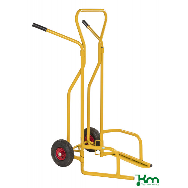 7350050354060 - Karren KMD1 Reifentransportwagen 840x1300x1490mm (BxLxH) bis 200kg belastbar Luftbereift 260mm gelb 7350050354060 Kongamek 7350050354060 - Karren KMD1 Reifentransportwagen 840x1300x1490mm (BxLxH) bis 200kg belastbar Luftbereift 260mm gelb 7350050354060 Kongamek