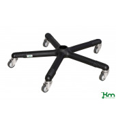 Karren KMD2, Reifentransportwagen, 650x650x130mm (BxLxH), bis 120kg belastbar, 2 Lenkrollen, schwarz