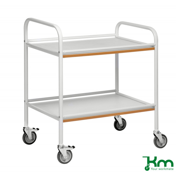 7350050350642 - Tablettwagen X2005 2 Böden 520x765x895mm (BxLxH) bis 100kg belastbar 4 Lenkrollen 2 davon mit Bremse weiß 7350050350642 Ko 7350050350642 - Tablettwagen X2005 2 Böden 520x765x895mm (BxLxH) bis 100kg belastbar 4 Lenkrollen 2 davon mit Bremse weiß 7350050350642 Ko