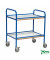 Tablettwagen blau bis 100 kg 4 Lenkrollen 2 davon mit Bremse 765x520x895mm X2005-B