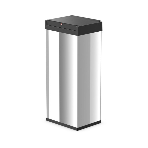 4007126001535 - Mülleimer HAILO Big-Box Swing XL schwarz (edelstahlfarben schwarz) 52 l Stahlblech o Edelstahl mit selbstschließendem Schwingdeckel