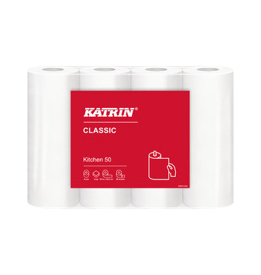 Küchenrollen Classic Kitchen 50 47789 2-lagig weiß Rolle à 50 Blatt