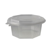 Schale, PP, Deckel, achteckig, 750 ml, farblos, transparent