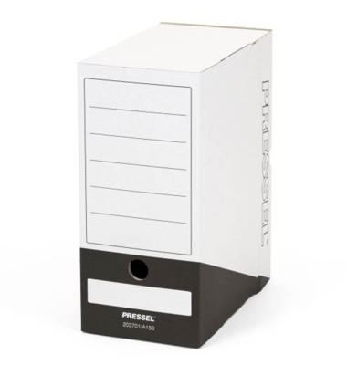Archivbox, A150, Steckverschluss, A4, 15x26x32cm, weiß