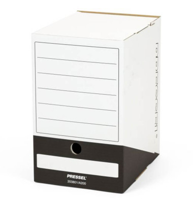 Archivbox, A200, Steckverschluss, A4, 20x26x32cm, weiß