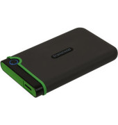 externe Festplatte StoreJet 25M3 TS1TSJ25M3S, grau/gr&uuml;n, 2,5 Zoll (6,35cm), 1 TB, HDD