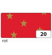Fotokarton 5820, rot goldene Sterne, 50x70cm, 300g