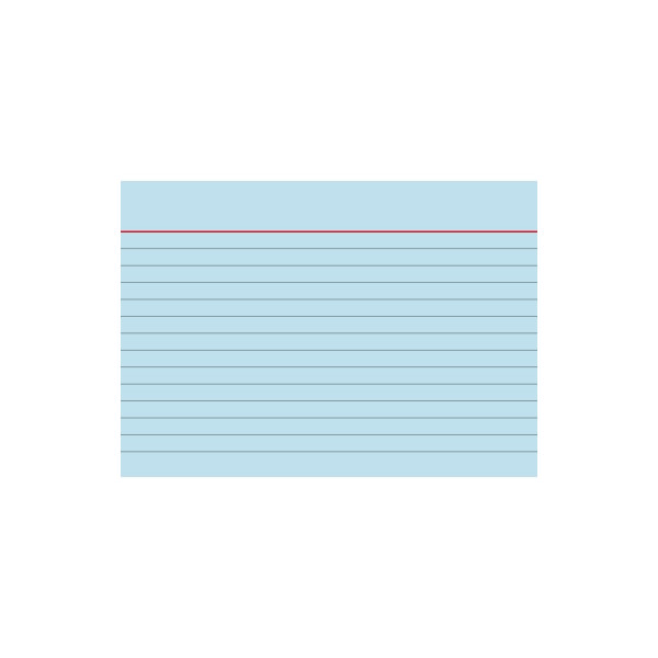 4003273013957 - Karteikarten 102260130 blau A6 liniert 180g  4003273013957 100 Stück