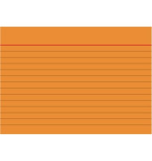 Karteikarten 102260140 A6 liniert 180g orange