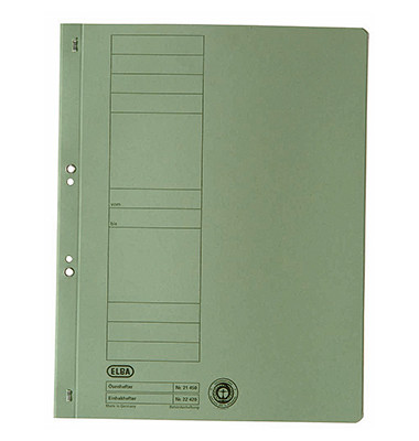 Ösenhefter 100551872, A4 grün ganzer Vorderdeckel, Karton 250g