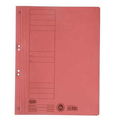 &Ouml;senhefter Chic &Ouml;senhefter - Serie 100551875, Din A4 rot ganzer Vorderdeckel, Karton 250g